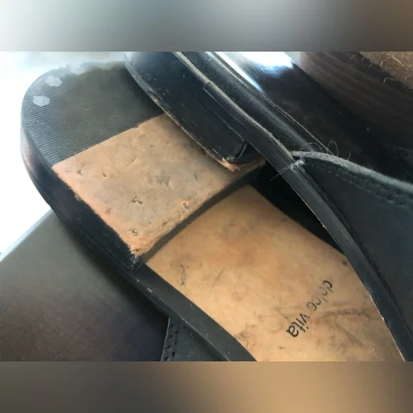 Dolce Vita|Harmony embellished leather mules flats, pointy in black & neutral••• - Picture 7 of 10